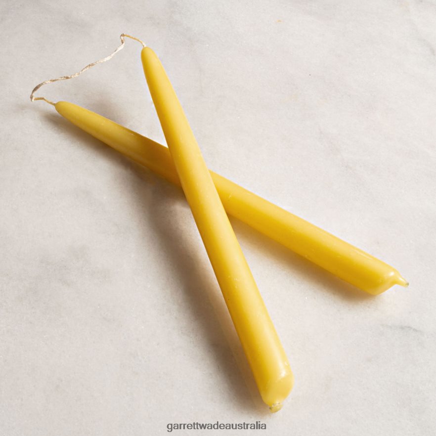 Garrett Wade Beautiful Hand-Dipped 11'' Beeswax Candles Outdoor 46JHVR422