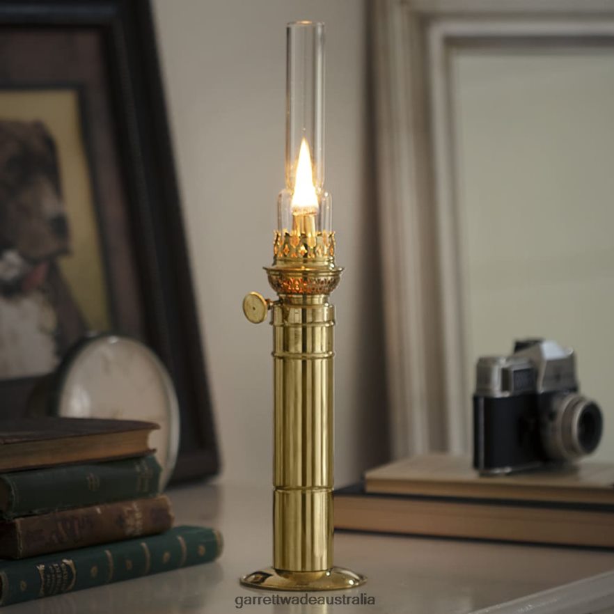 Garrett Wade Brass Column Oil Lamp Outdoor 46JHVR404