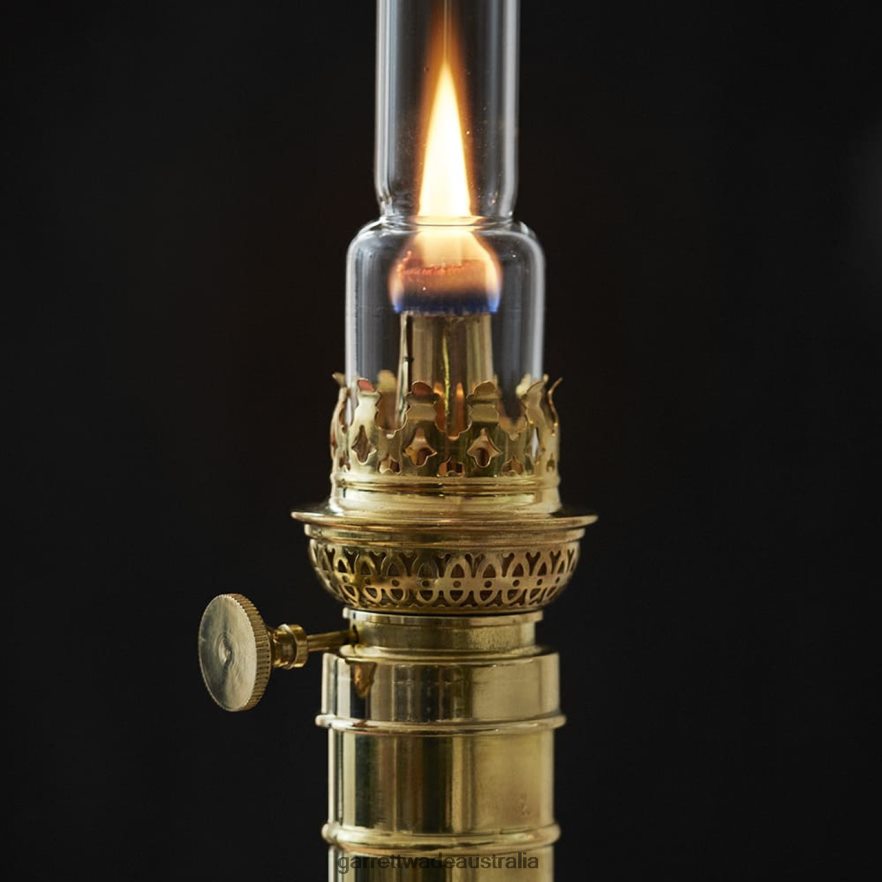 Garrett Wade Brass Column Oil Lamp Outdoor 46JHVR404