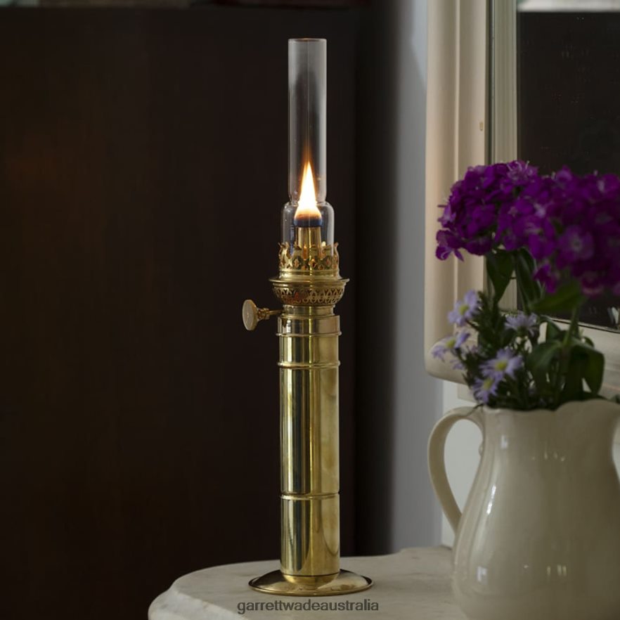 Garrett Wade Brass Column Oil Lamp Outdoor 46JHVR404