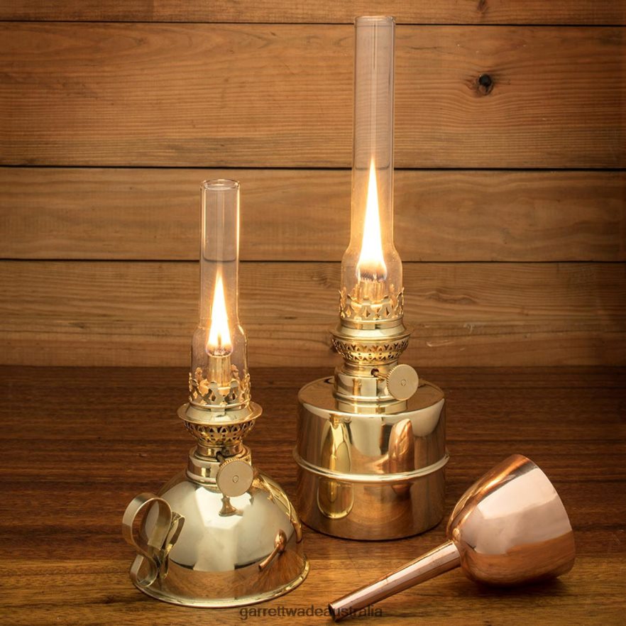 Garrett Wade Extra-Bright Brass Oil Lamps Outdoor 46JHVR405