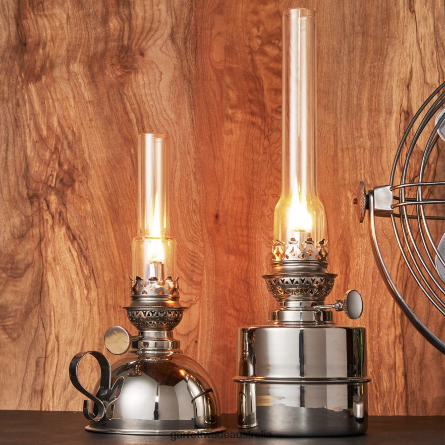 Garrett Wade Extra-Bright Nickel Oil Lamps Outdoor 46JHVR413