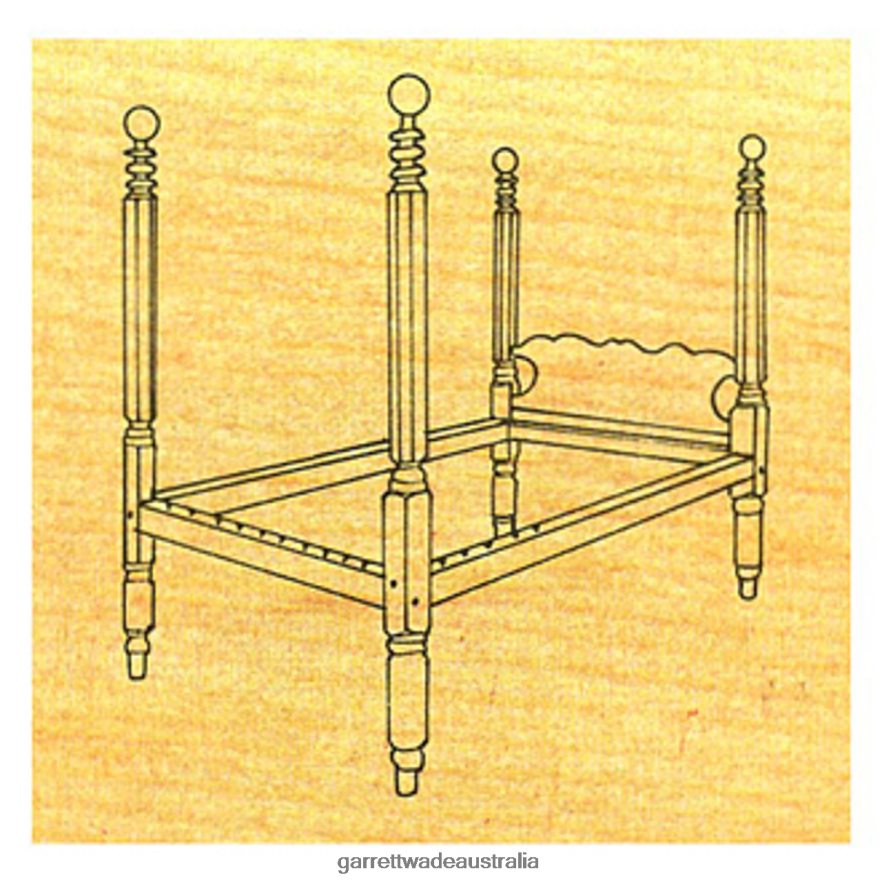 Garrett Wade Cannon Ball Bedstead - Stock #59 Woodworking 46JHVR727