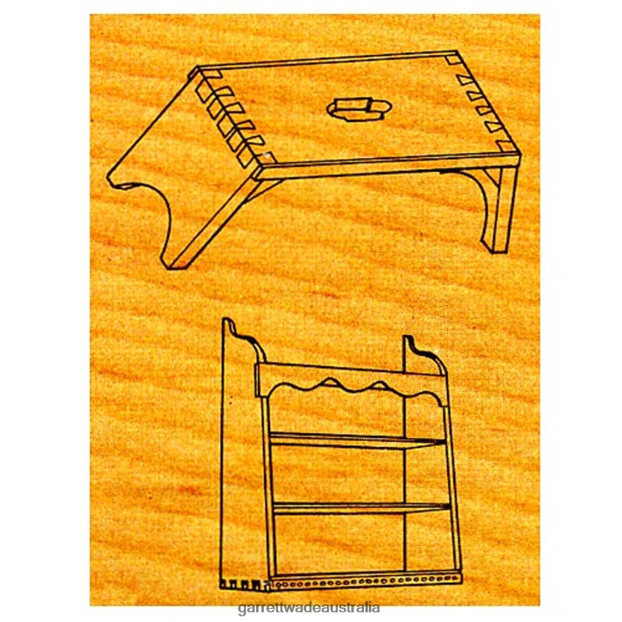 Garrett Wade Footstool & Shelves - Stock #OS13 Woodworking 46JHVR730