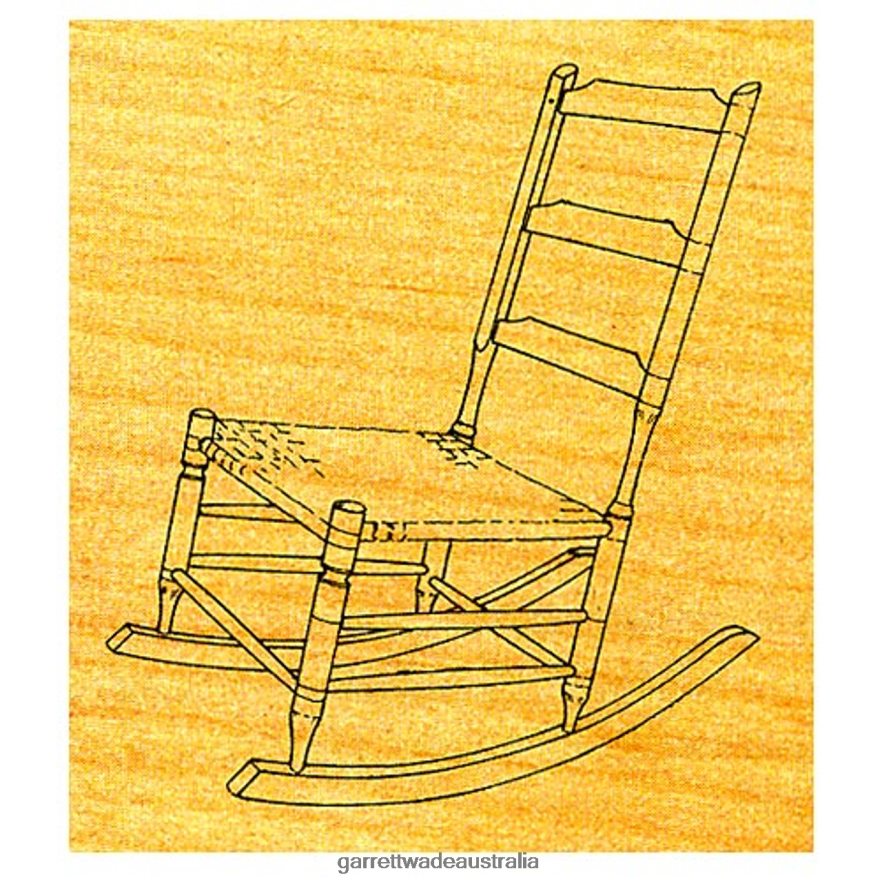 Garrett Wade Nursing Rocker & Windsor Stool - Stock #35 Woodworking 46JHVR720