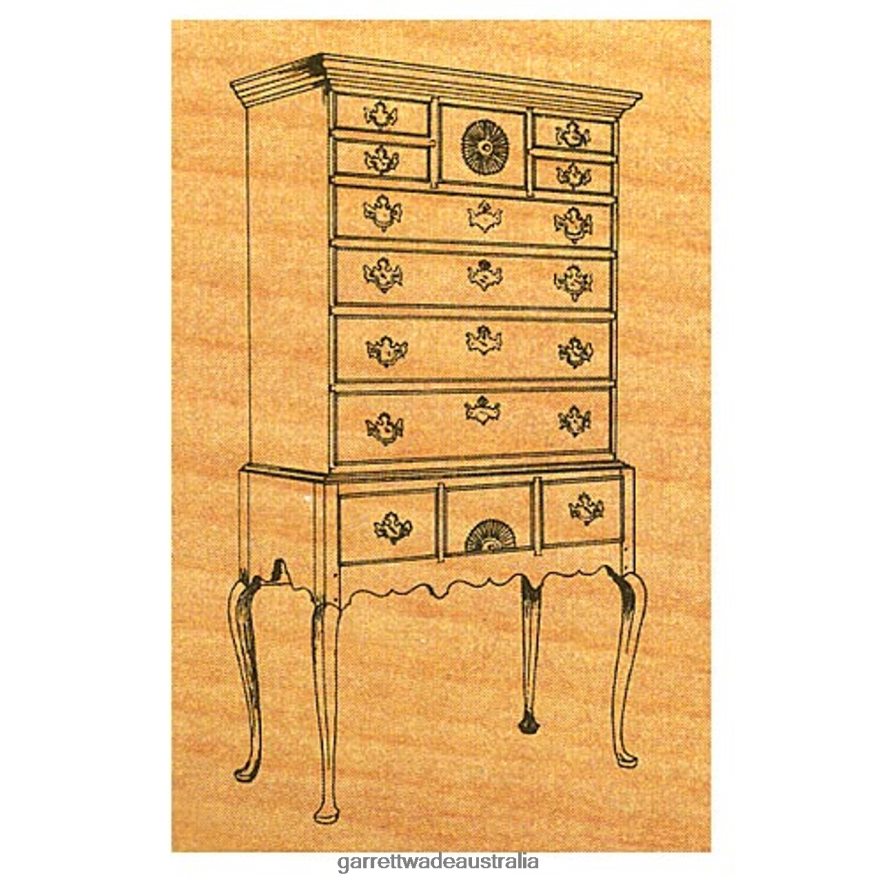 Garrett Wade Queen Ann Highboy - Stock #25 Woodworking 46JHVR706