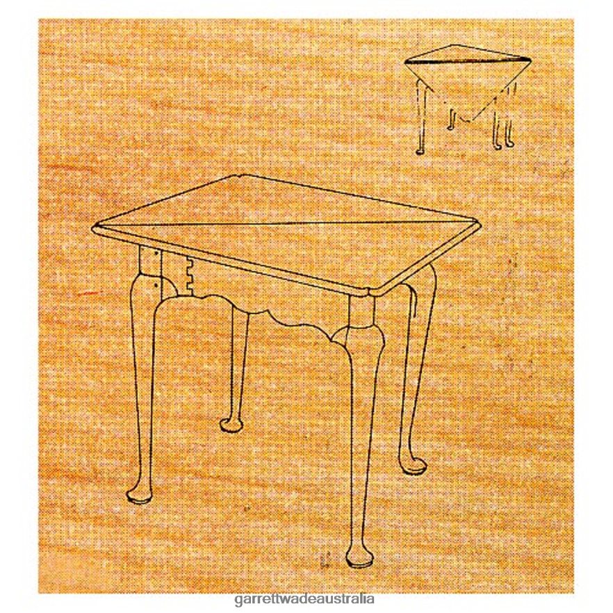 Garrett Wade Queen Anne Corner Table - Stock #34 Woodworking 46JHVR735