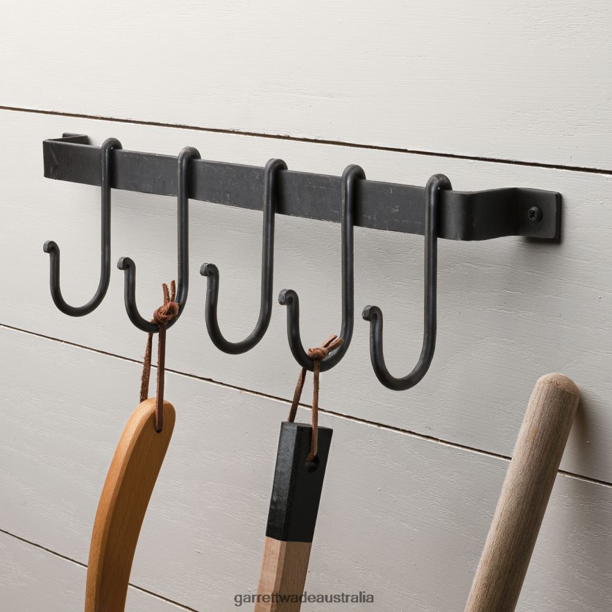 Garrett Wade Forged Flat Iron Rack with 5 S-Hooks Workshop 46JHVR498