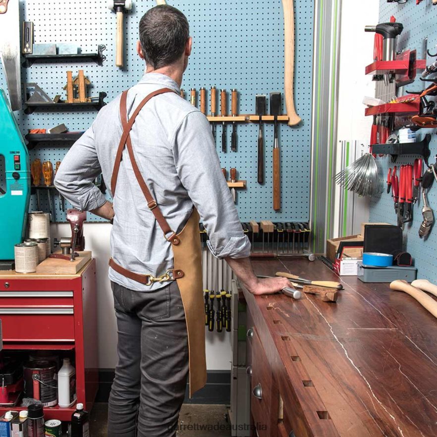 Garrett Wade Full Suede Shop Apron Workshop 46JHVR520