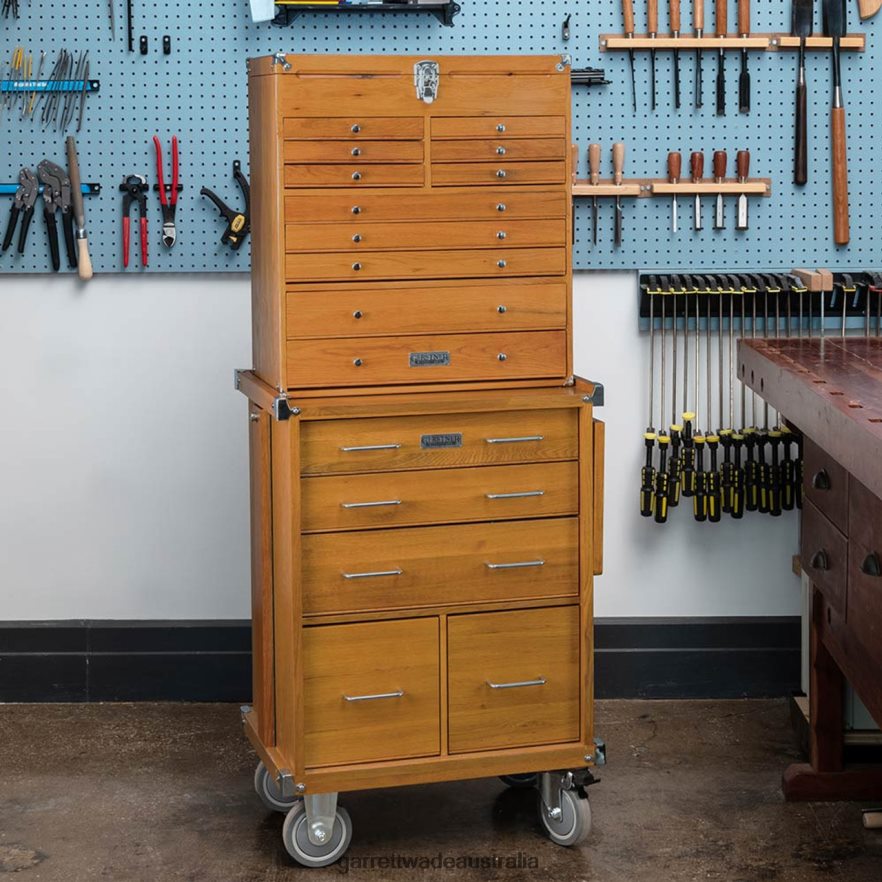 Garrett Wade Gerstner International Matched Pair of Oak Storage Chests Workshop 46JHVR449
